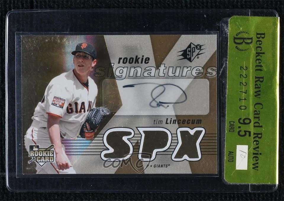 Upper Deck Tim Lincecum Original Baseball Sports Trading Cards for