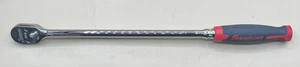 SNAP ON FHLL100 3/8"DR 100 TOOTH SOFT GRIP LONG FIXED RATCHET RED (MVP029217) - Picture 1 of 3