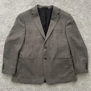 Jos. A. Bank Travelers Collection TailoredFit Houndstooth Wool Blazer Jacket 44S - Picture 1 of 19