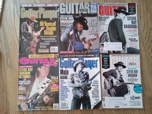 Stevie Ray Vaughan 6 Magazine Lot Guitar World,Guitar Player 3 Foldout Posters - Picture 1 of 9