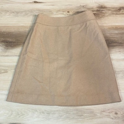 J Crew Wool Blend A Line Skirt Tan Size 00 HO20 AR997 - Image 1 of 4