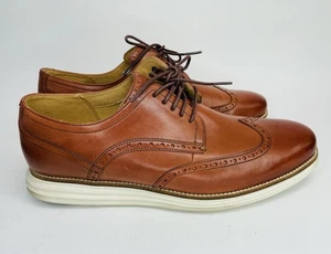Cole Haan Men's Grand Shortwing Oxford Shoe Leather Woodbury/Java Size 12W - Picture 1 of 14