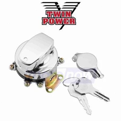 Twin Power Fat Bob Style Ignition Switch for 2004-2007 Harley Davidson wr Foto 1 de 4