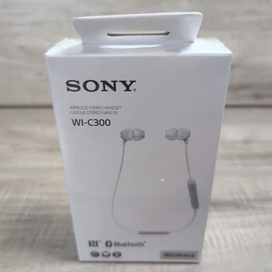 Sony WI-C300 Wireless Bluetooth In-Ear Earbuds C300 Headphones W Mic - Picture 1 of 7