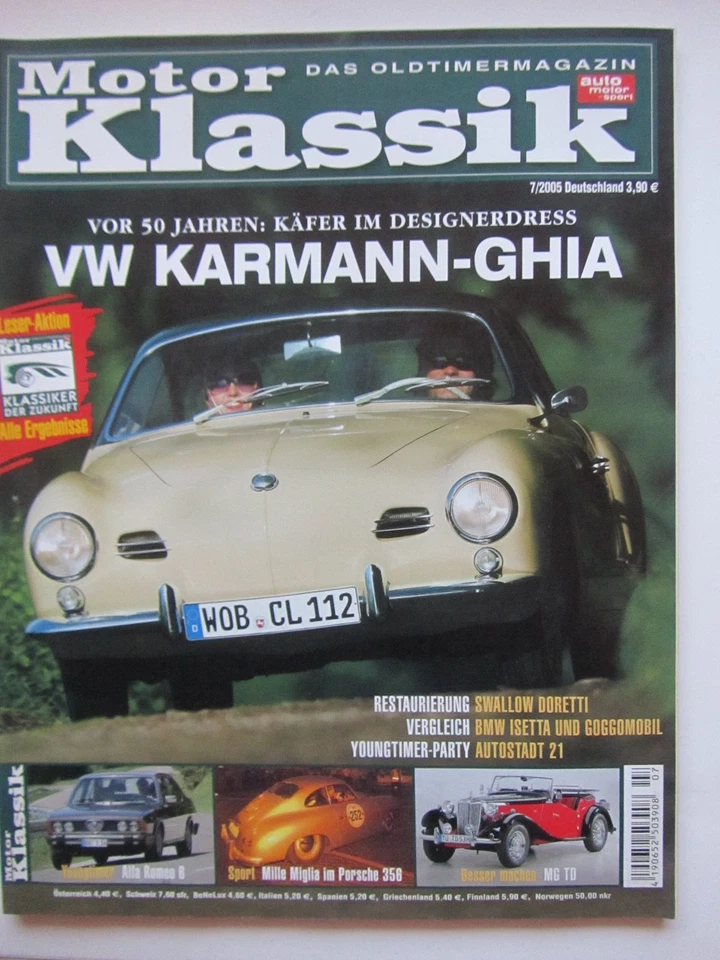 Motor Klassik 07/2005 : Kaufberatung - VW  Karmann Ghia - Bild 1 von 1