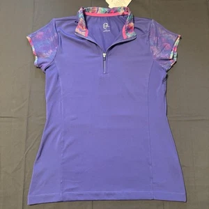 EP Sport Short Sleeve Quarter Zip Women’s Size Small New With Tags - Picture 1 of 9