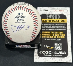 Josh Hader Firmado 2025 Juego de Estrellas Béisbol Autografiado Auto Astros Certificado de Autenticidad JSA - Imagen 1 de 2
