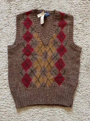 Chaleco Suéter Hunters Run Lana Shetland Pura De Colección Talla M Nuevo Con Etiquetas Foto 1 de 4