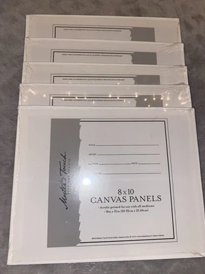 Lot of 5 8x10 Unused Unwrapped Artist Canvas - Image 1 of 4