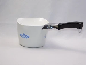 Vintage Corning Ware Blue Cornflower Saucemaker W/ Handle 4 Cups Capacity - Picture 1 of 7