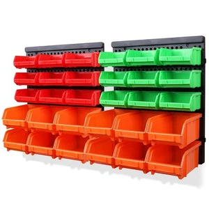 SWANLAKE 30PCS Wall Mounted Storage Bins, Plastic Garage Rack ,Screw Storage ... - Picture 1 of 8