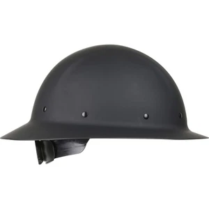 Dynamic WolfJaw Fiberglass Full Brim Hard Hat with Wheel Ratchet, Black - Picture 1 of 8