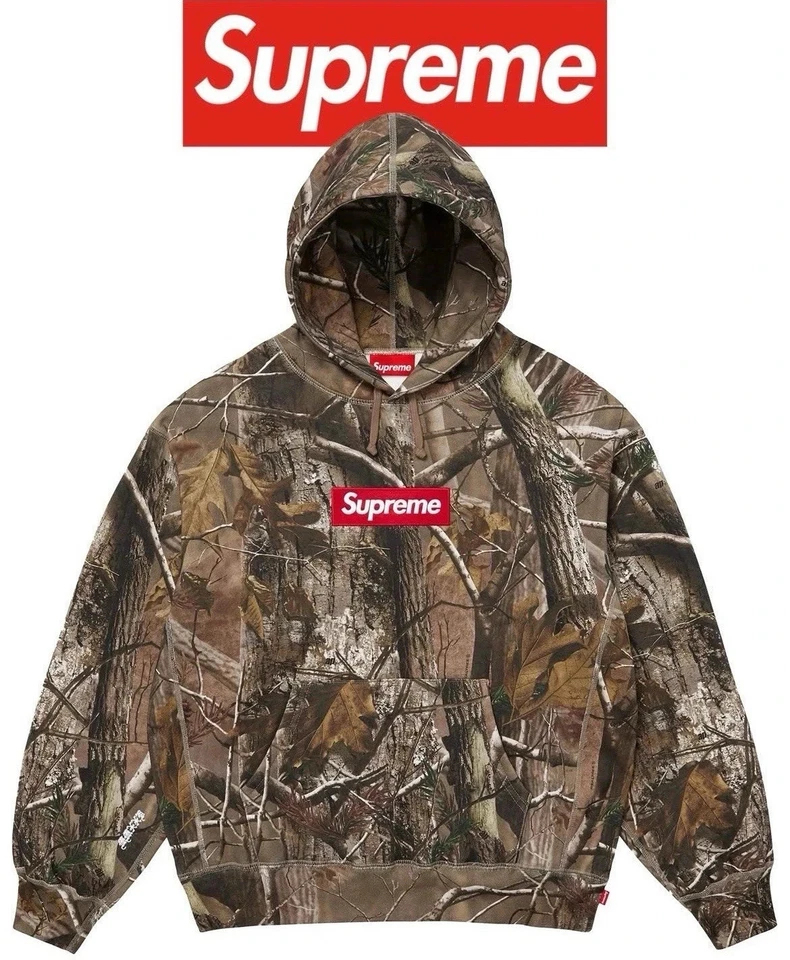 Sudadera con Capucha Supreme Box Logo (FW25) - Camuflaje Real Tree XL Foto 1 de 1