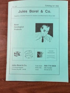 1993 Jules Borel Uhrmacherkatalog Uhrmacherwerkzeuge Kristalle Uhrwerke Teile - Bild 1 von 6