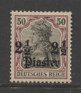 Germany 1912 offices in TURKEY 2½ Pi. Germania issue mint* signed, $ 360.00 - Picture 1 of 2
