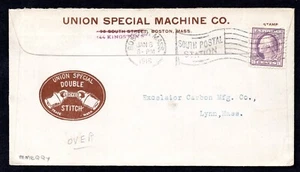 US 1918 ADVERTISING UNION SPECIAL MACHINE CO. OF BOSTON, MASS. - Picture 1 of 2