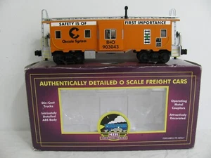 MTH Premier O Lighted Chessie System B&O 903043 Bay Window Caboose #20-91259 NOS - Picture 1 of 12