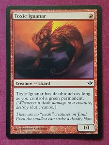 Magic The Gathering CONFLUX TOXIC IGUANAR red card MTG - Bild 1 von 2