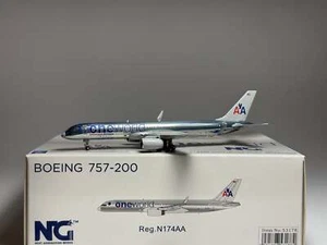 NG Models 1:400 American Airlines Boeing 757-200 N174AA One World Polished - Picture 1 of 2