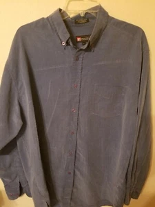 a cambio Camisa de vestir hombre talla L azul a cuadros manga larga 27 L 25 en la parte delantera  - Imagen 1 de 12