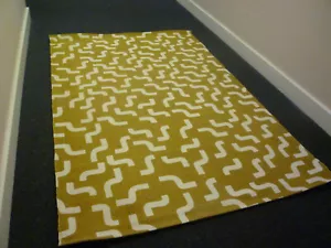 New John Lewis Large Designer Gold Rug Small Hallway Runner Mat Modern Design - Picture 1 of 12