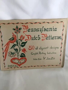 VTG Pennsylvania Dutch Patterns Pattern Book Copyright 1948 Excellent Condition - Picture 1 of 7