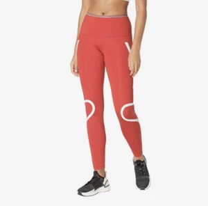 Women’s Adidas Stella McCartney True Purpose Tights Prime Blue GL7380 Red Small - Picture 1 of 9