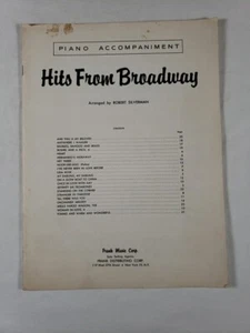 Hits From Broadway Song Book Robert Silverman Piano Accompagnamento Senza Copertina? - Foto 1 di 10