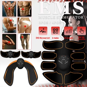 Ultimate EMS AB & Arms Muscle Simulator ABS Training Abdominal Trainer 4 Pad Set - Picture 1 of 15