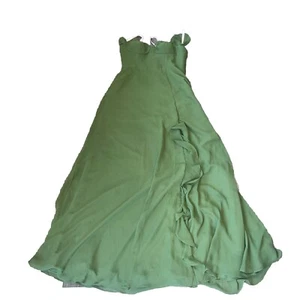 barbie azazie bridesmaid Dress Green- Size A8 - Picture 1 of 1