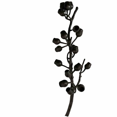 Michael Aram Bronze Olive Branch Candle Holder Centerpiece Candelabra 20” Long - Image 1 of 4