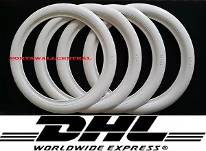 12" White Wall Portawall insert trim set Austin mini Rubber Ring 4 New - Picture 1 of 3