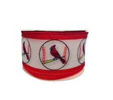 5 yard ROLL of WIRED baseball ribbon-Cardinal