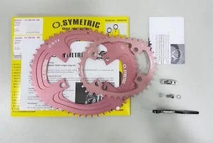 Osymetric BCD110x4 52+38T 9100/9150/8000/8020 Edition Chainring Set Giro Pink - Picture 1 of 7