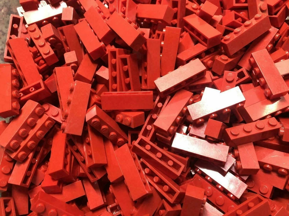 Lego (c) 25x 1x4 Basic Stein - rot - 3010 - brick red - Bild 1 von 1