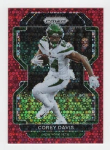 2021 Panini Prizm No Huddle Red Prizm 28/50 Corey Davis New York Jets 84 - Bild 1 von 2