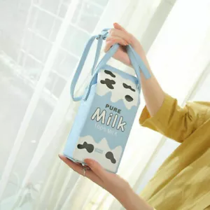 Mujeres Kawaii Bolso de Mano Caja de Leche Cartera Portátil Niñas Bandolera Bolso de Hombro - Imagen 1 de 17