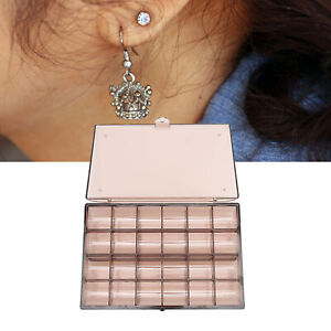 Earring Organizer Clear Acrylic Jewelry Storage Display Box With 30 Small Co ESP