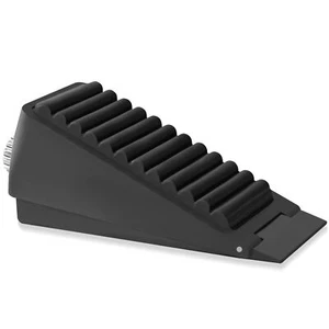Adjustable Door Stoppers for Bottom Heavy Duty Black Door Wedge 2.7 Inch Tall - Picture 1 of 8