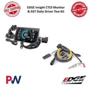 Edge Insight CTS3 Touchscreen OBD-II Monitor & Diesel EGT Daily Driver Tow Kit - Picture 1 of 12