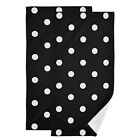 Lot de 2 serviettes à main Polka Dot pour salle de bain 14-x18 noir blanc