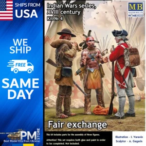 Master Box 35222 Indian Wars Series, XVIII century. Kit No 4 Fair exchange 1/35 - Picture 1 of 5