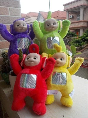 Teletubbies Set of 4 Plush Dolls Featuring 10" Po Dipsy Laa Laa and Tinky Winky - Image 1 of 4