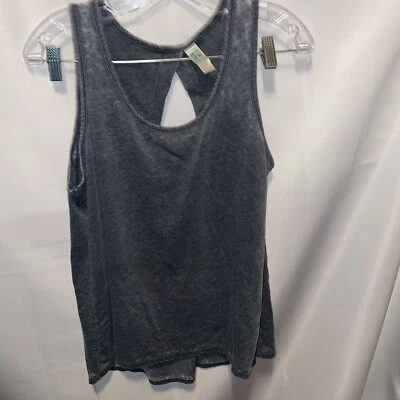 GreenTea heather black Sleeveless tank Top Size large - Image 1 of 4