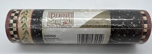 Debbie Mumm Wallpaper Border Black White Check Dots Berries 31052630 - Picture 1 of 4