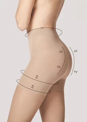 Figurformende Strumpfhose Bauch Bein Po shapewear 20DEN Gr.S,M,L,XL alle Farben - Bild 1 von 4