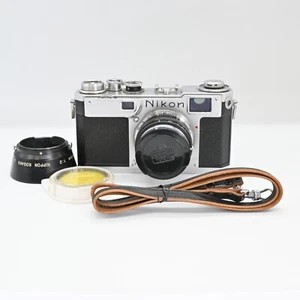 CLA'd Tested Nikon S2 Late Black Dial Film Camera 50mm f2 Lens JAPAN [Near Mint] - Picture 1 of 13