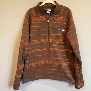 The North Face Printed Gordon Lyons 1/4 Zip Sweater Knit Fleece Men's M - Picture 1 of 4