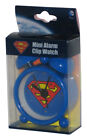 DC Comics Superman Mini 2-Inch Blue Alarm Clip Accutime Watch