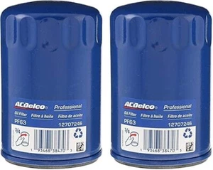 ACDelco PF63 Professional Engine Oil Filter (Pack of 2) - Picture 1 of 4